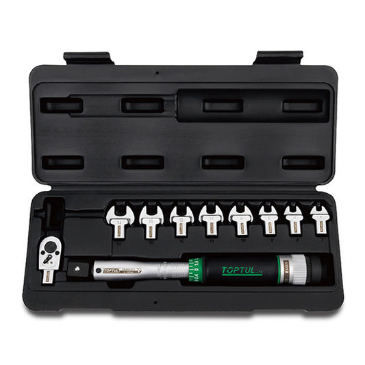Toptul GAAI1001 3/8" DR. Head-Interchangeable Spanner Torque Wrench Set