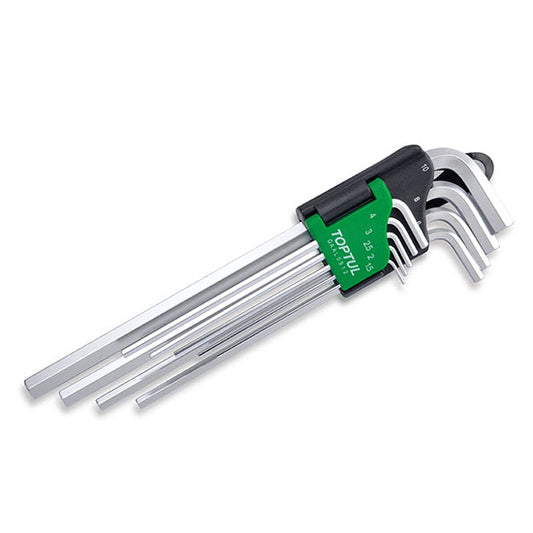 9PCS Extra Long Type Hex Key Wrench Set