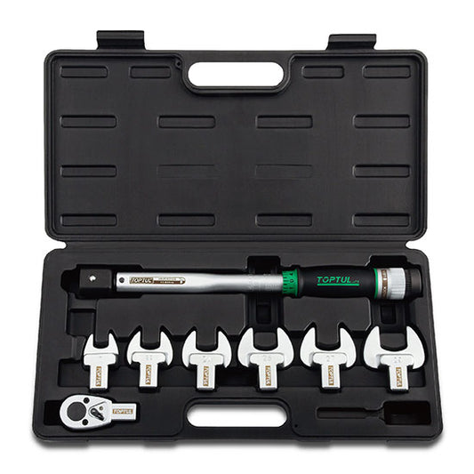 8PCS 1/2" DR. Head-Interchangeable Spanner Torque Wrench Set